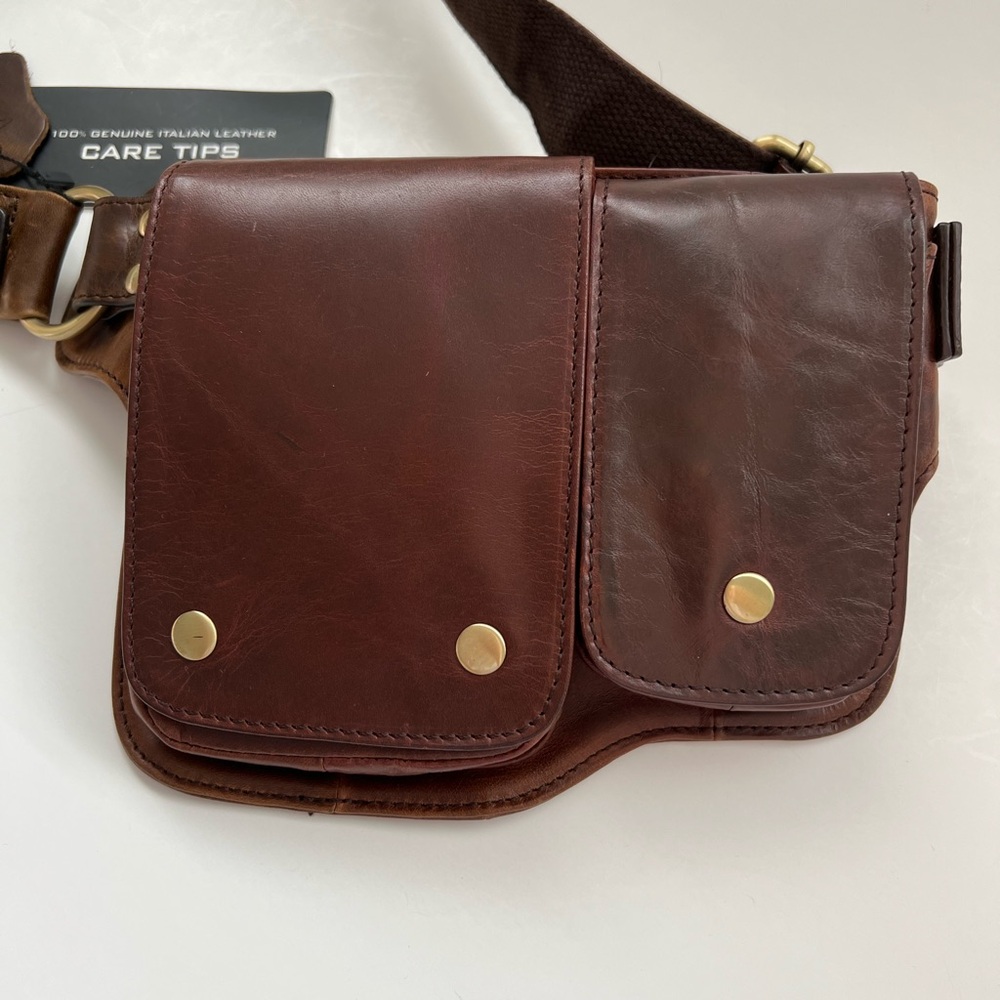 Vicenza Brand NWT 100% Leather Waist or Crossbody Bag - Unisex